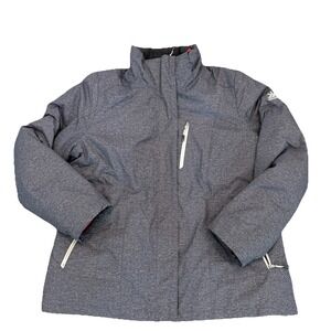 ZeroXposur Women's XL Gray Ski Snow Jacket 2-Layer Lined Winter Coat Warm